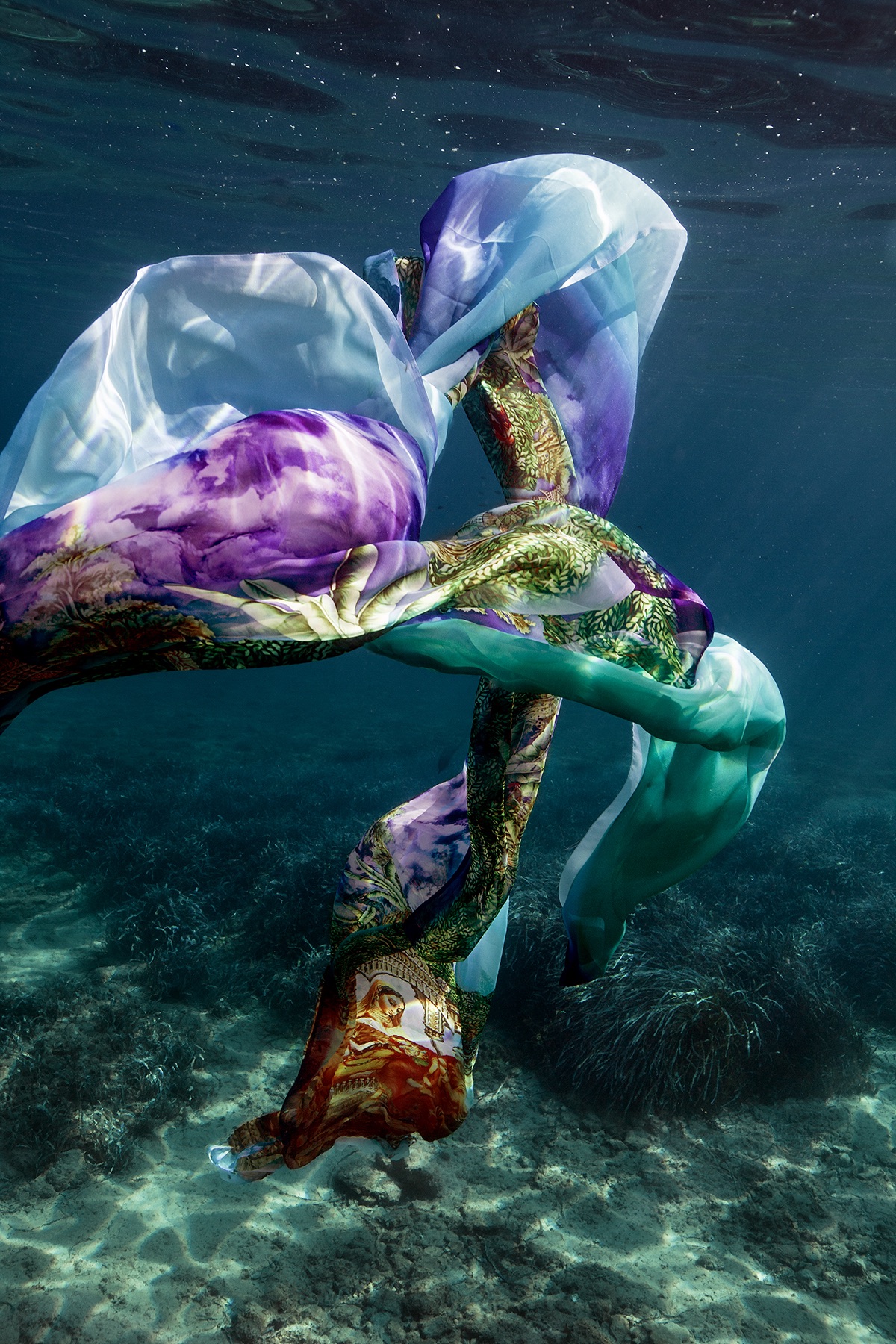 Sea Dweller - underwater luxury sarees and scarfs